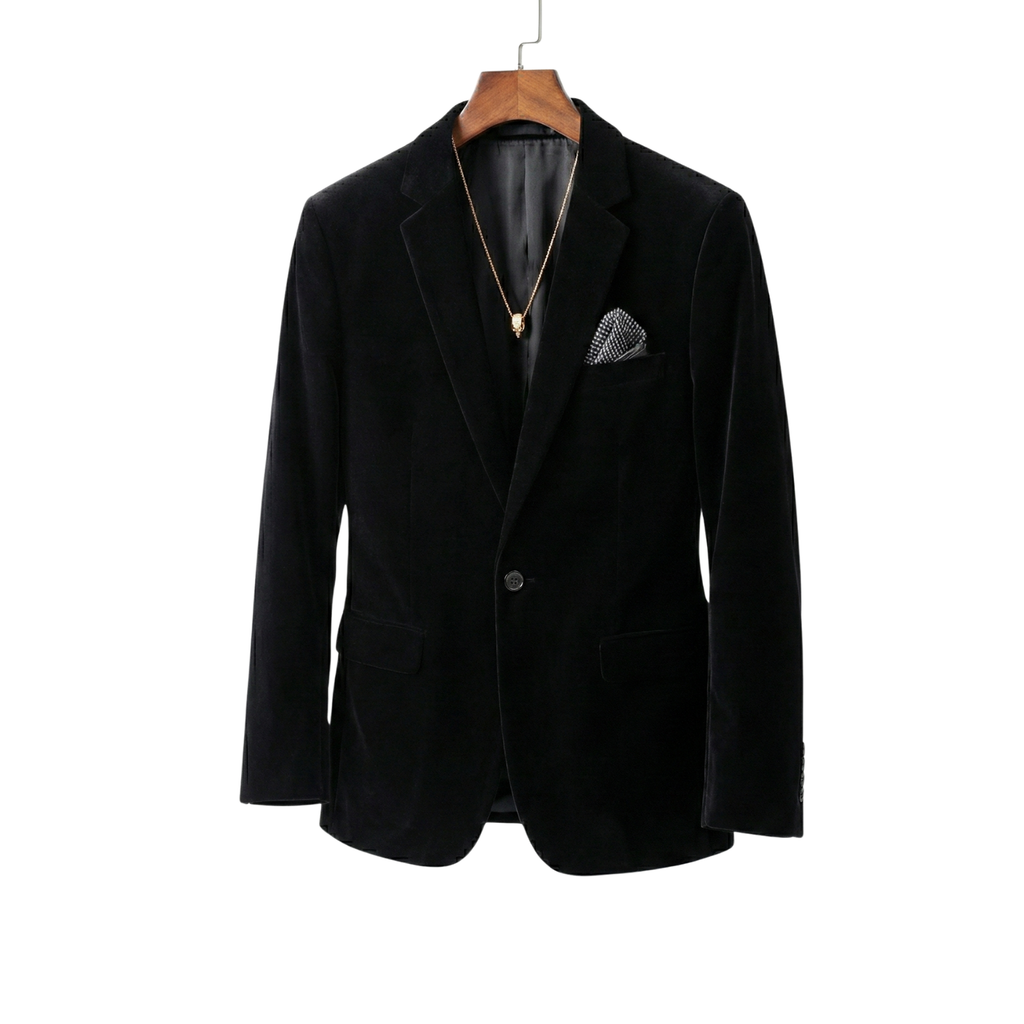 Men's Velvet Formal Blazer