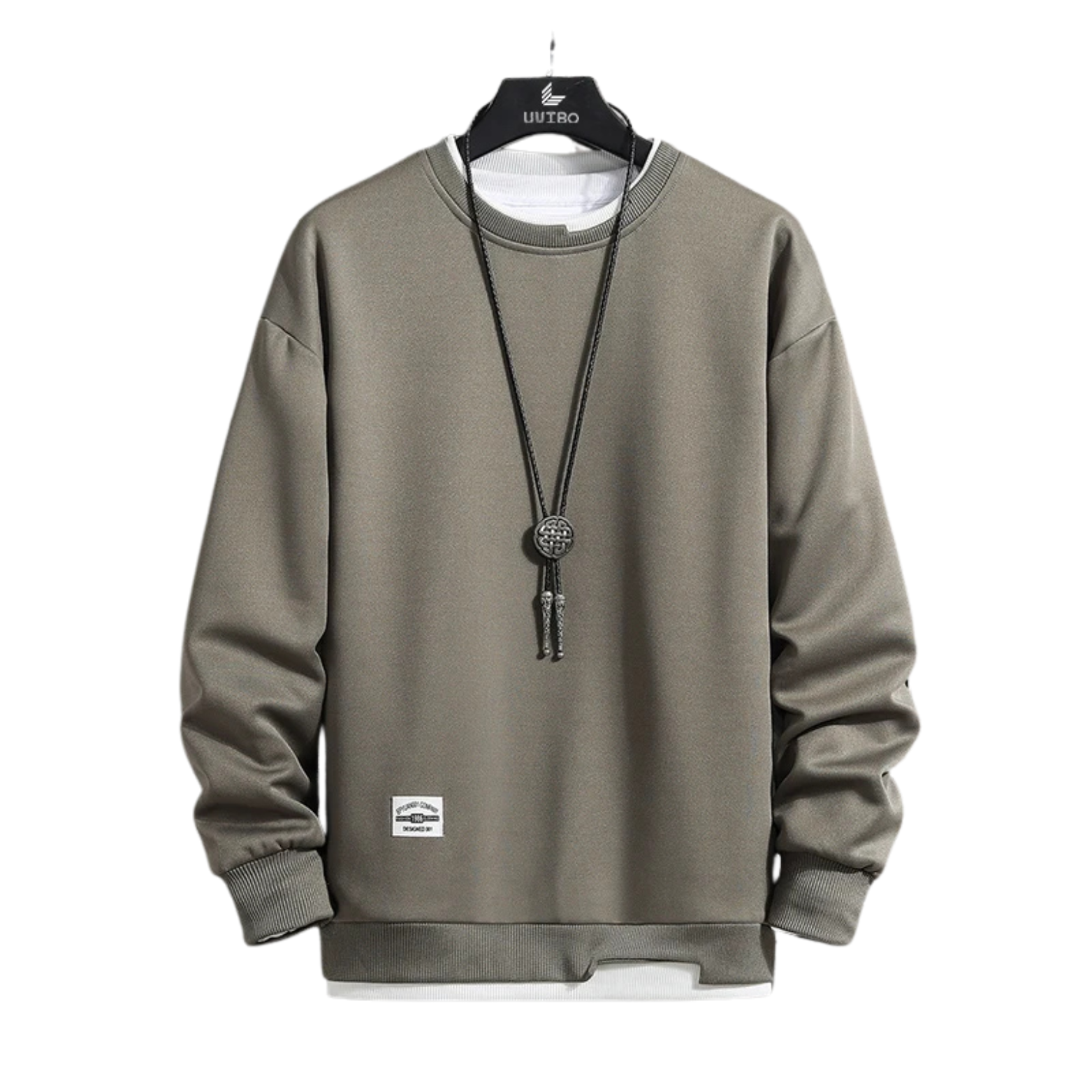 Herren-Strickpullover mit Rundhalsausschnitt