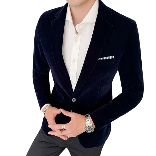 Men's Velvet Formal Blazer