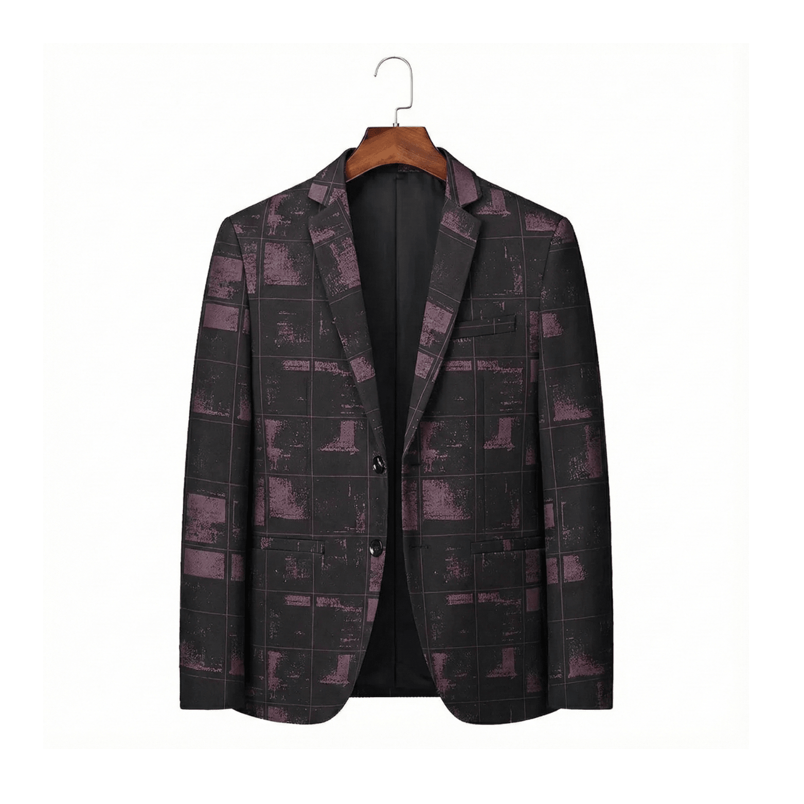 Men's Slim Fit V-Neck Casual Blazer