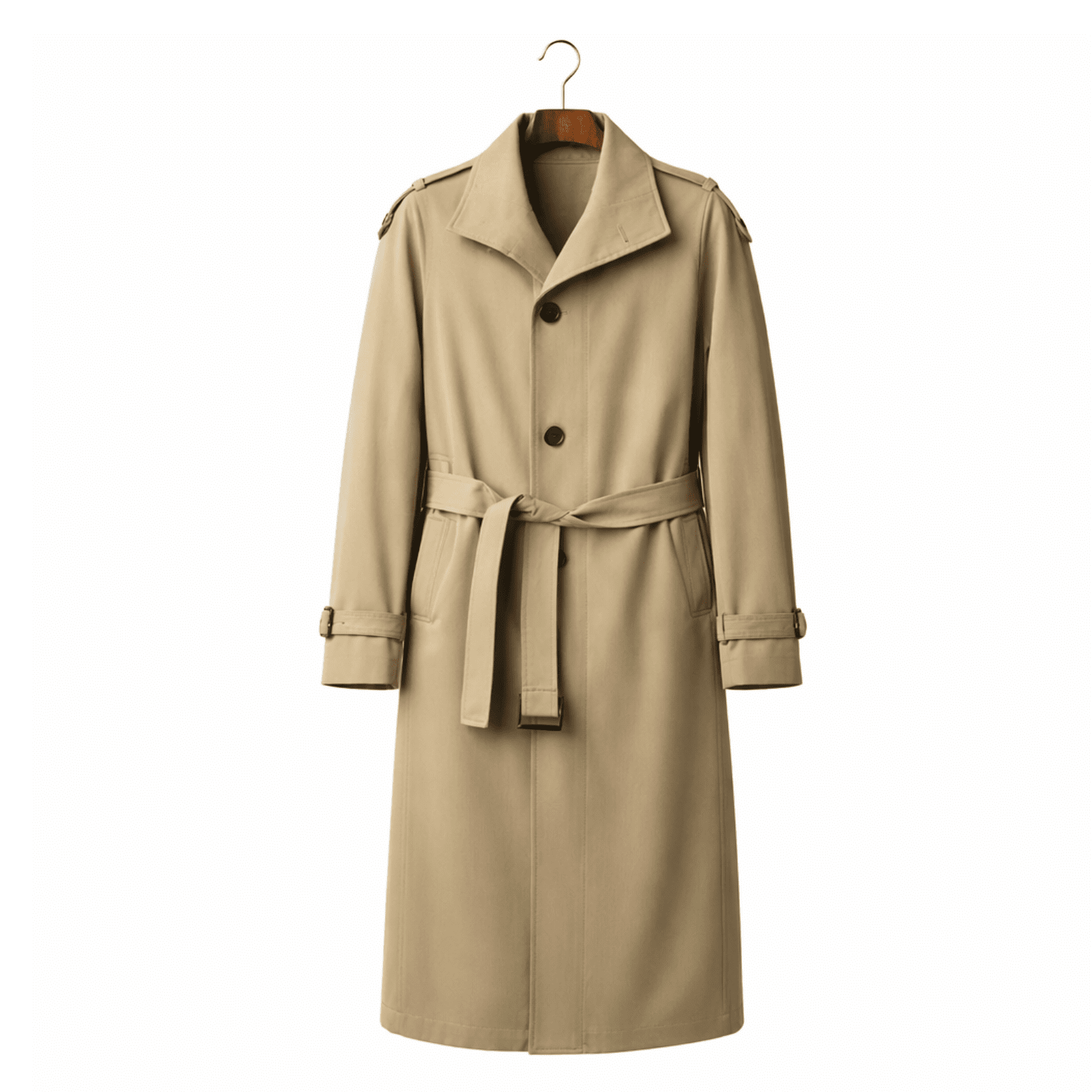 Slim-fit herenwindbreaker-trenchcoat