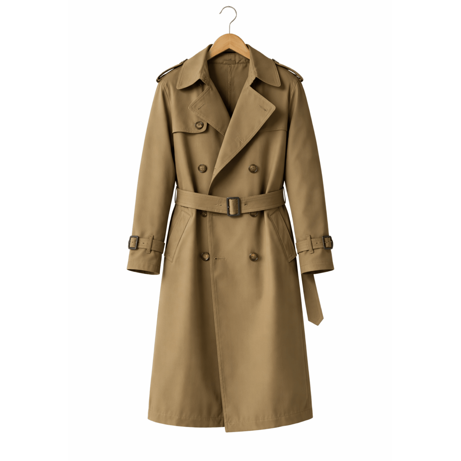 Men's Double-Breasted Trench Coat