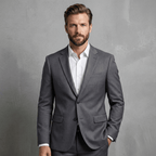 Herren-Business-Sakko mit Einknopfverschluss