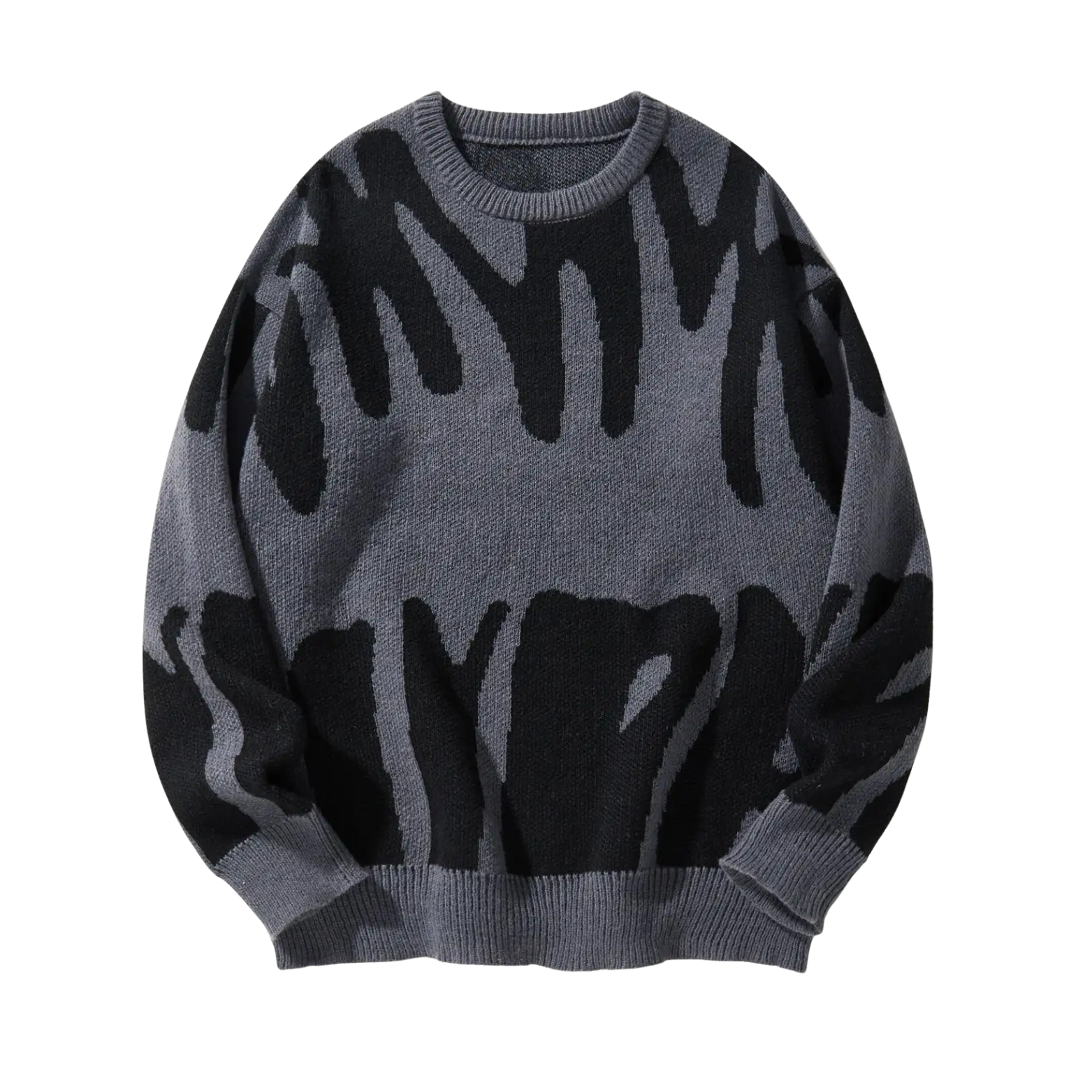 Men's Jacquard Knit Pullover Sweater