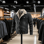 Men's Fleece-Lined Denim Jacket
