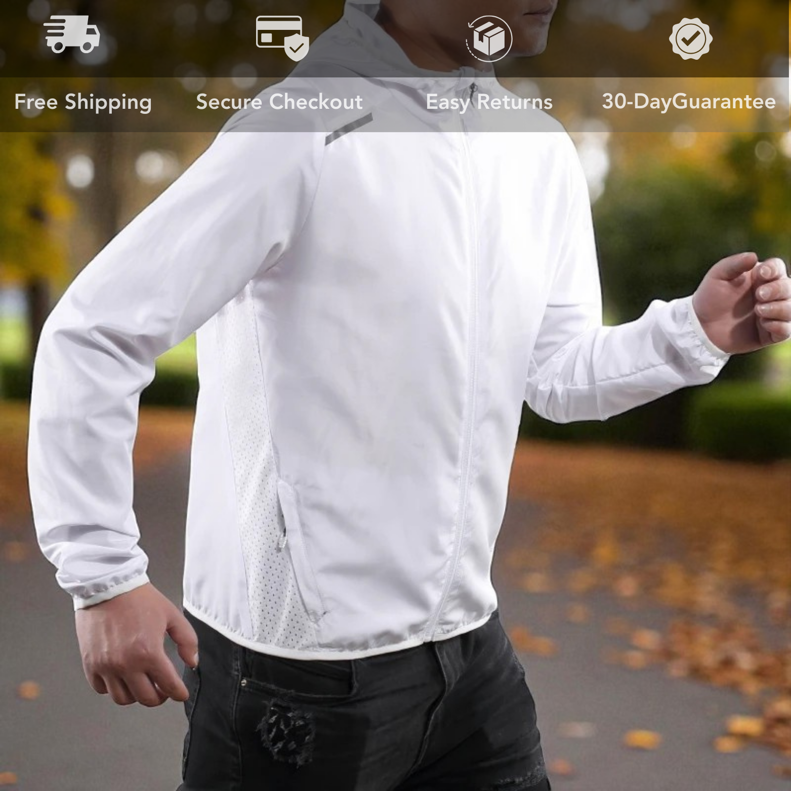 Wasserabweisende Sonnenjacke für Herren