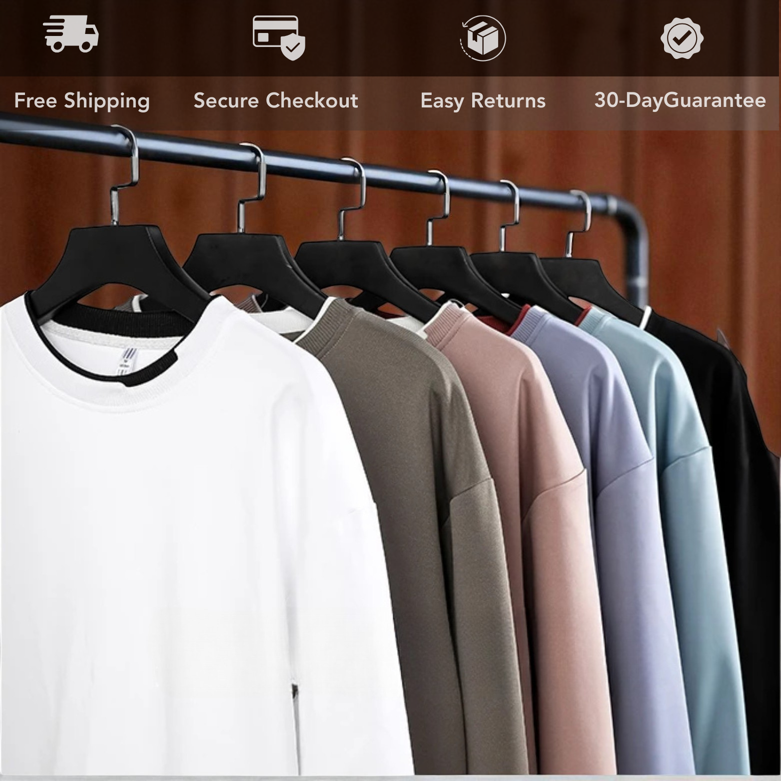 Herren-Strickpullover mit Rundhalsausschnitt