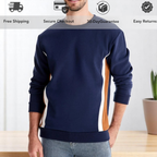 Men's Patchwork Crew Neck Sweatshirt
