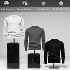 Men's Mock-Neck Knit Pullover