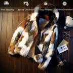 Men's Faux Fur Hooded Coat – Warm Winter Outerwear
