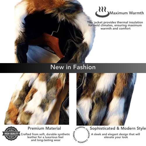 Men's Faux Fur Hooded Coat – Warm Winter Outerwear