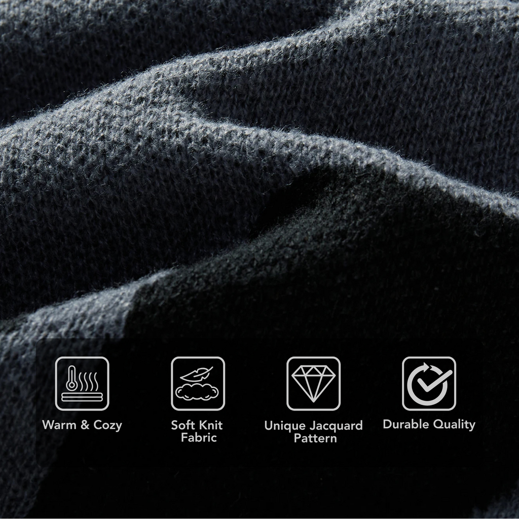 Men's Jacquard Knit Pullover Sweater