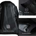 Men's PU Leather Bomber Jacket