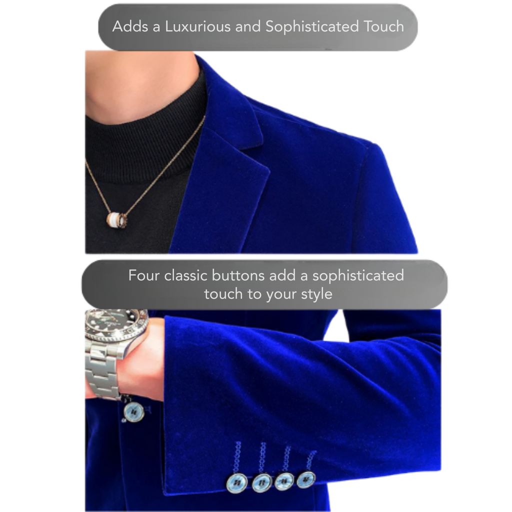 Men's Velvet Formal Blazer