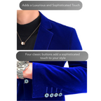 Men's Velvet Formal Blazer