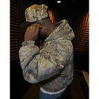Oversize-Hoodie mit Camouflage-Muster