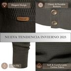 Men's High-Collar Knit Cardigan