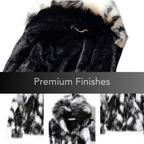 Men's Faux Fur Hooded Coat – Warm Winter Outerwear