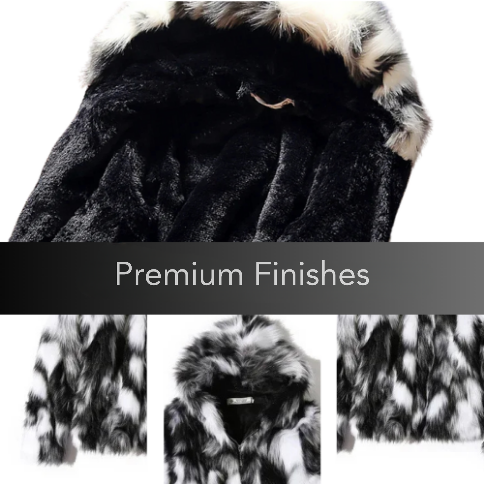 Men's Faux Fur Hooded Coat – Warm Winter Outerwear