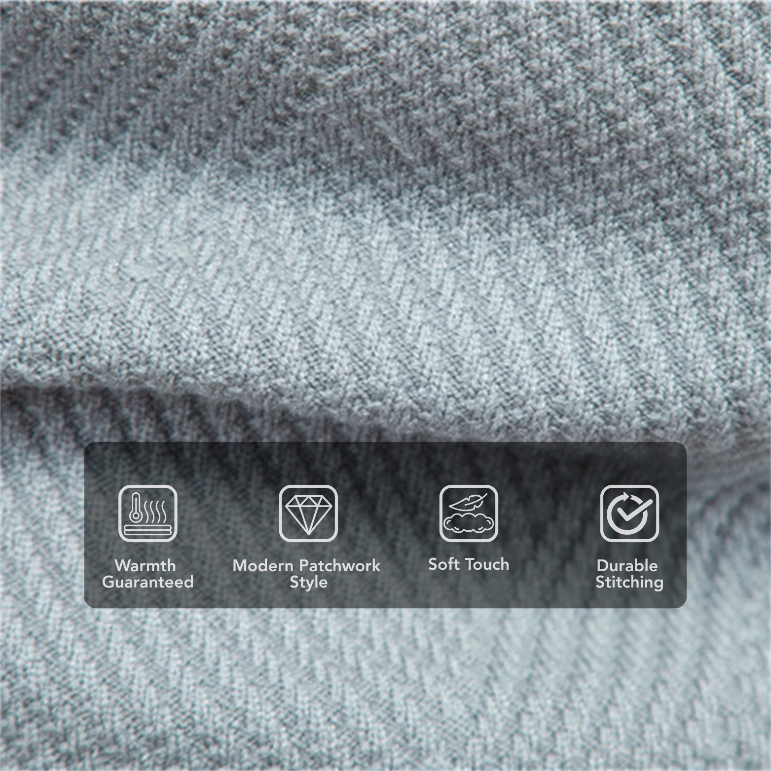 Men's Patchwork Knit Pullover Sweater