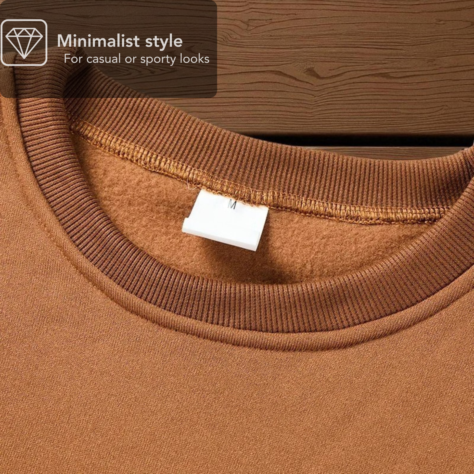 Herren-Sweatshirt mit Rundhalsausschnitt