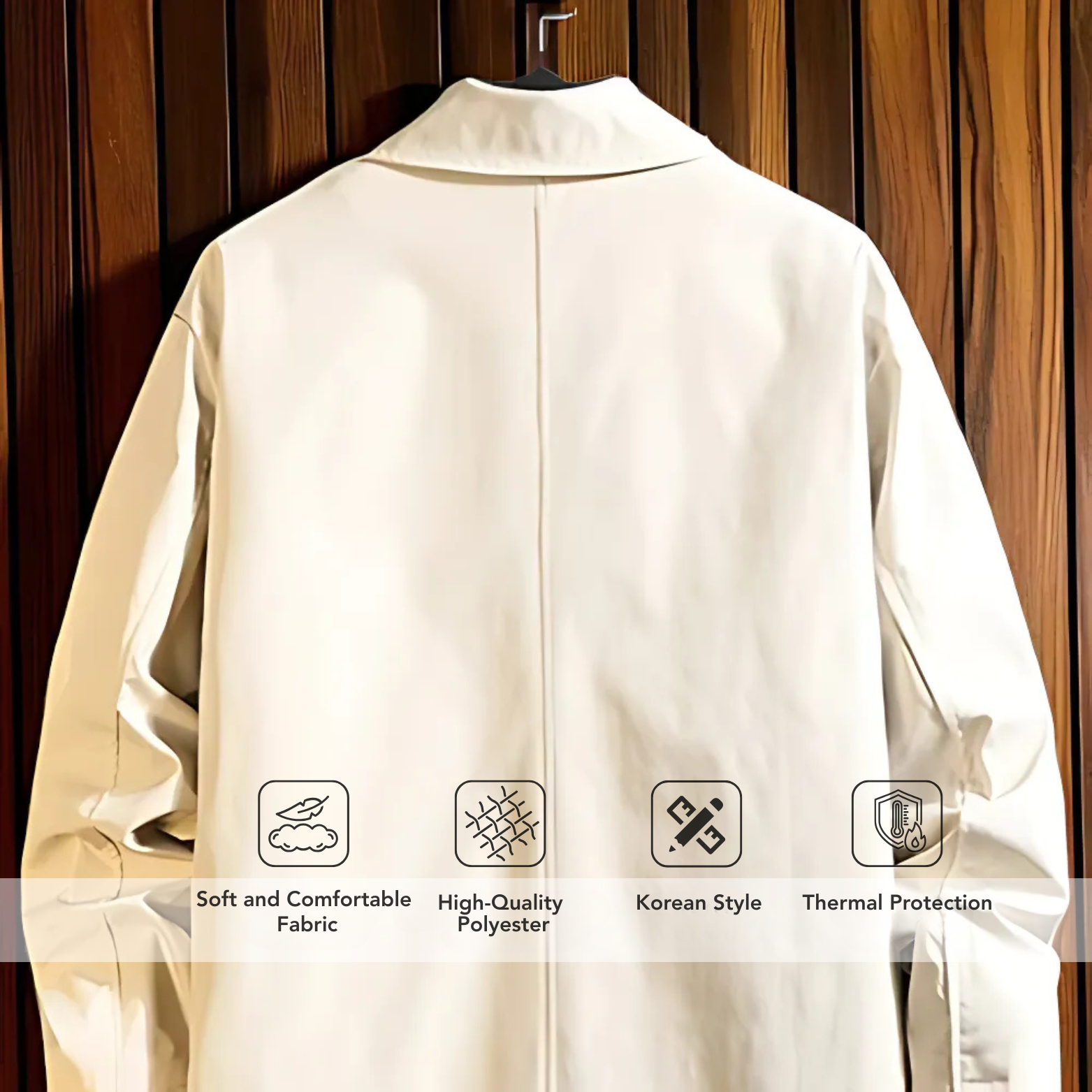 Men's Oversized Trench Coat – Relaxed Fit