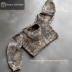 Oversize-Hoodie mit Camouflage-Muster