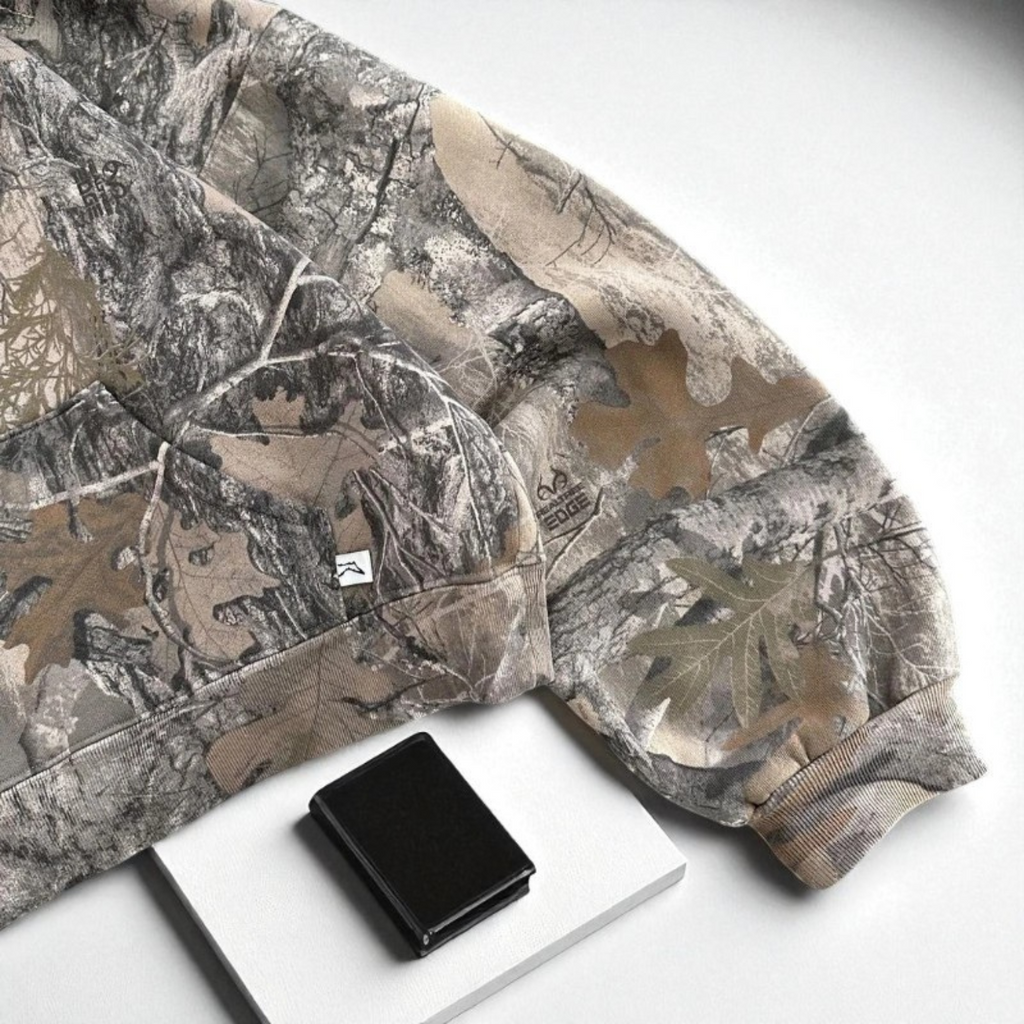 Oversize-Hoodie mit Camouflage-Muster