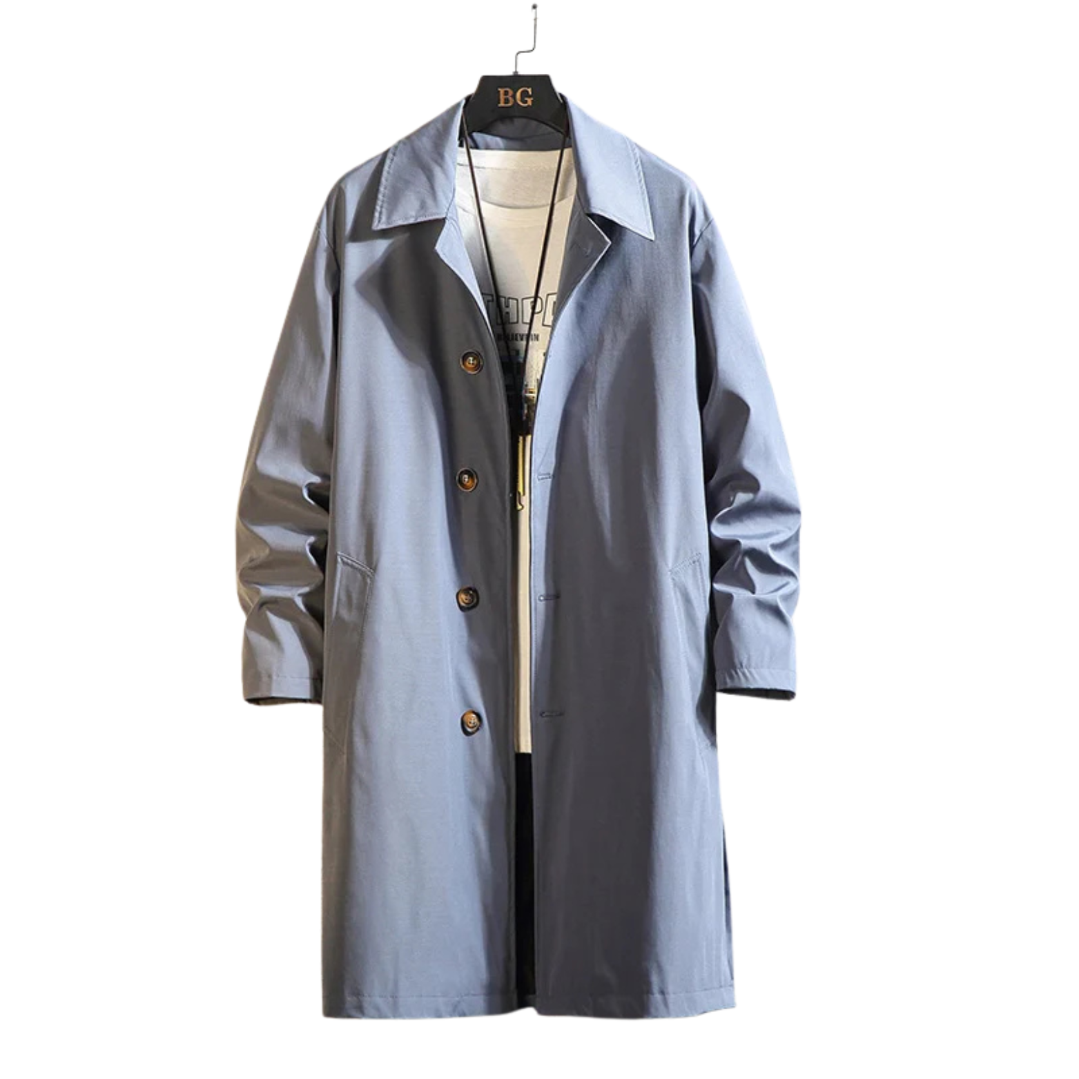 Men's Oversized Trench Coat – Relaxed Fit
