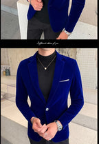 Men's Velvet Formal Blazer