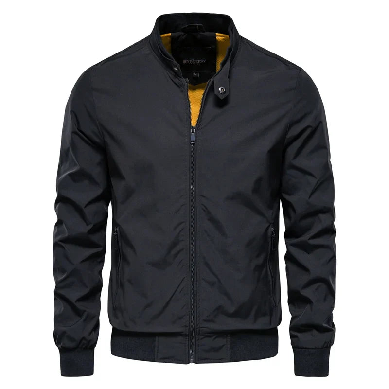 Men's Patchwork Zip Sweater