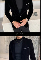Men's Velvet Formal Blazer