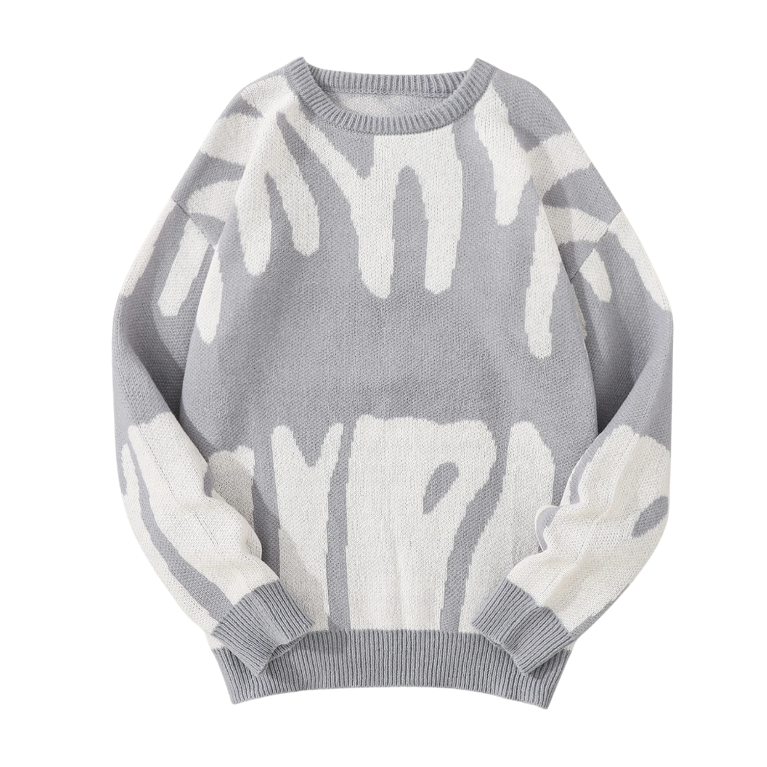 Men's Jacquard Knit Pullover Sweater
