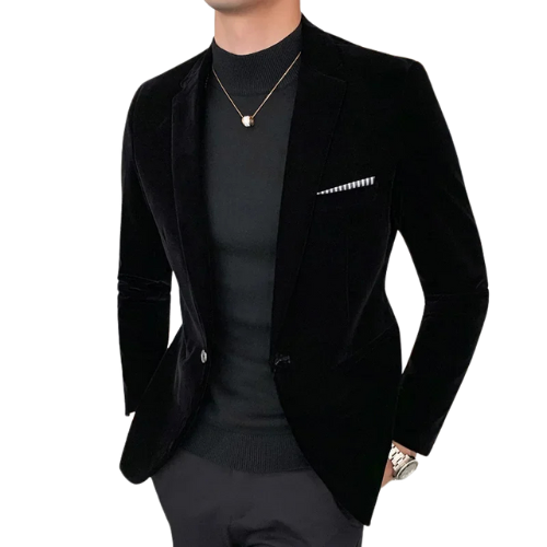 Men's Velvet Formal Blazer