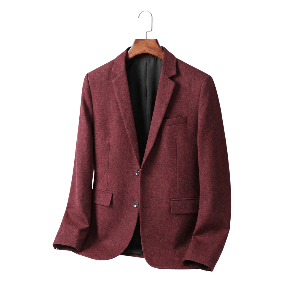 Casual slim-fit herenblazer met V-hals