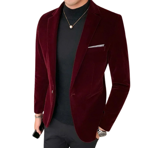 Men's Velvet Formal Blazer