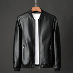 Men's PU Leather Bomber Jacket