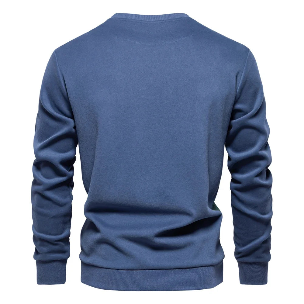 Men's Patchwork Crew Neck Sweatshirt