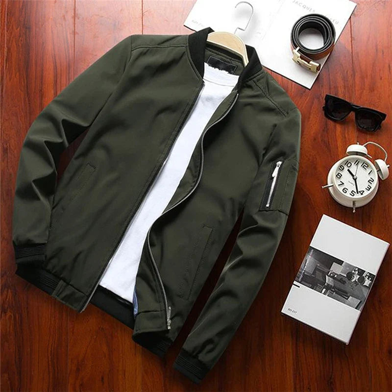 Slim Fit Bomber Jacket