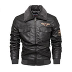 Herren-Motorradjacke mit Thermofutter