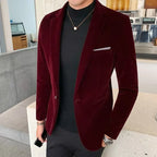 Men's Velvet Formal Blazer