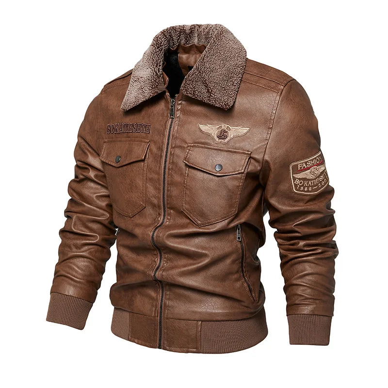 Men's Thermal Biker Jacket