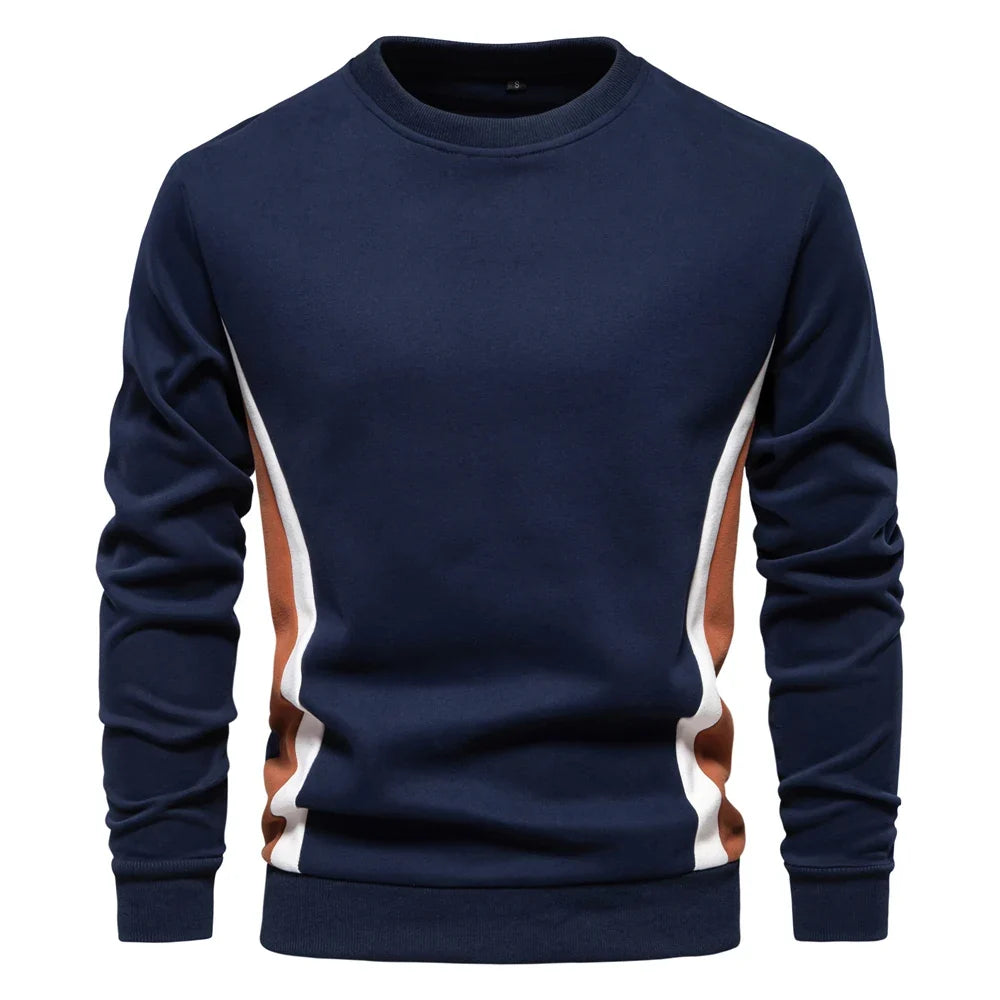 Men's Patchwork Crew Neck Sweatshirt