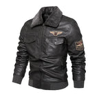 Herren-Motorradjacke mit Thermofutter