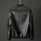 Men's PU Leather Bomber Jacket