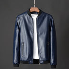 Men's PU Leather Bomber Jacket