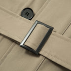Men's Slim-Fit Windbreaker Trench Coat