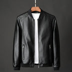 Men's PU Leather Bomber Jacket