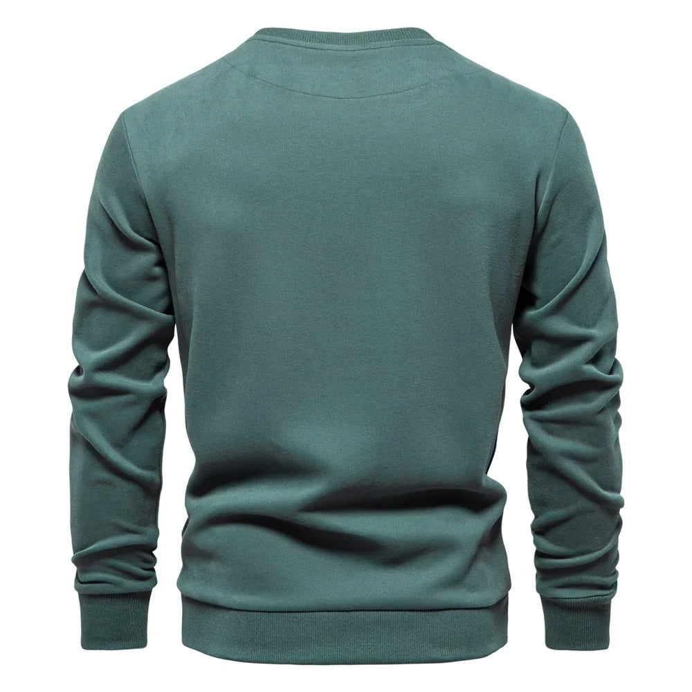 Men's Patchwork Crew Neck Sweatshirt
