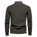 Men's High-Collar Knit Cardigan